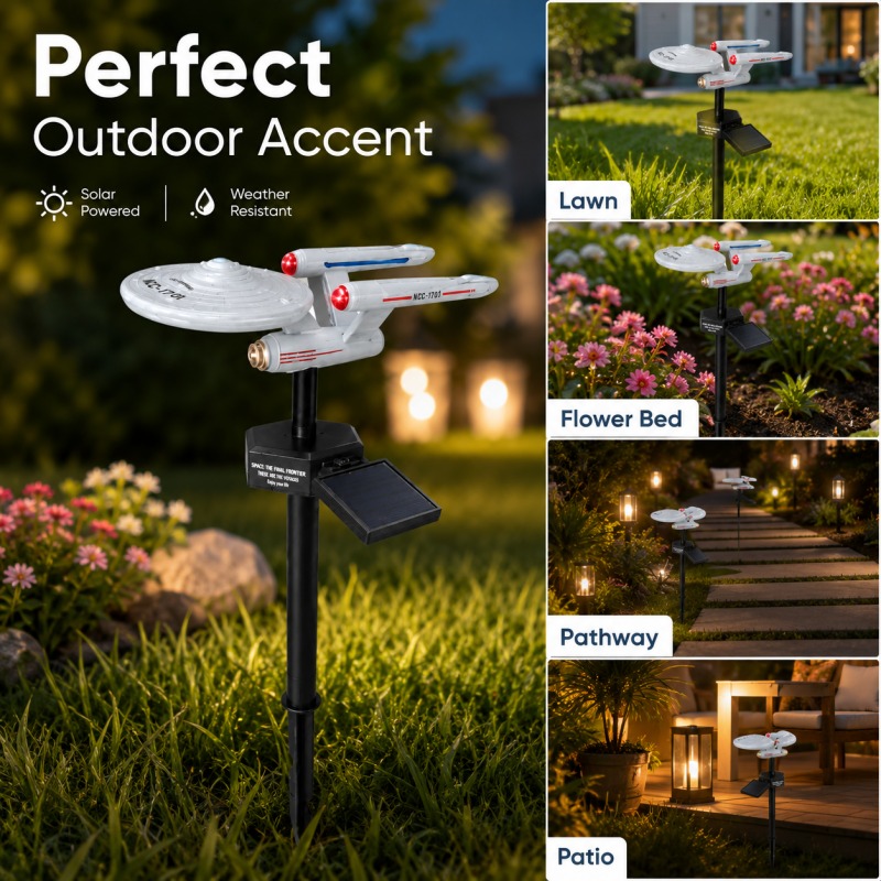 Smart Garden Light Camera - Lampu Taman Tenaga Surya Star Trek
