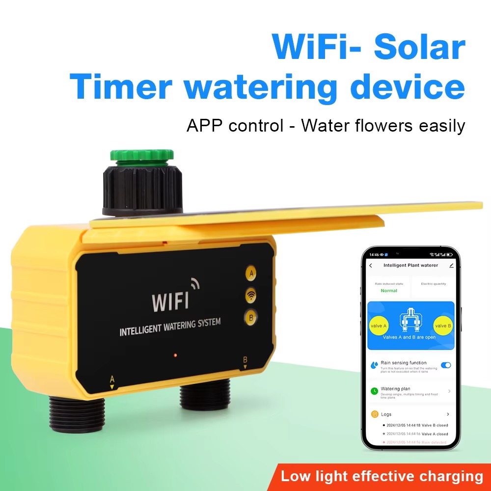 Smart Garden Nursery - 1/2 Outlet WIFI Solar Irrigation Timing