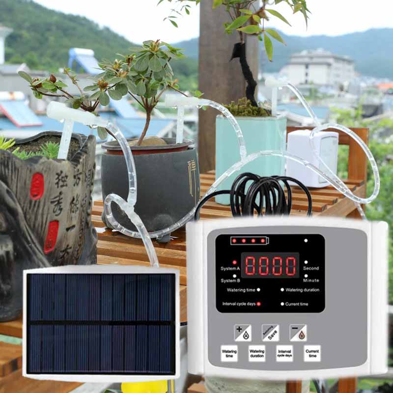 Smart Garden Irrigation System - Perangkat Irigasi Tetes Tenaga Surya Otomatis