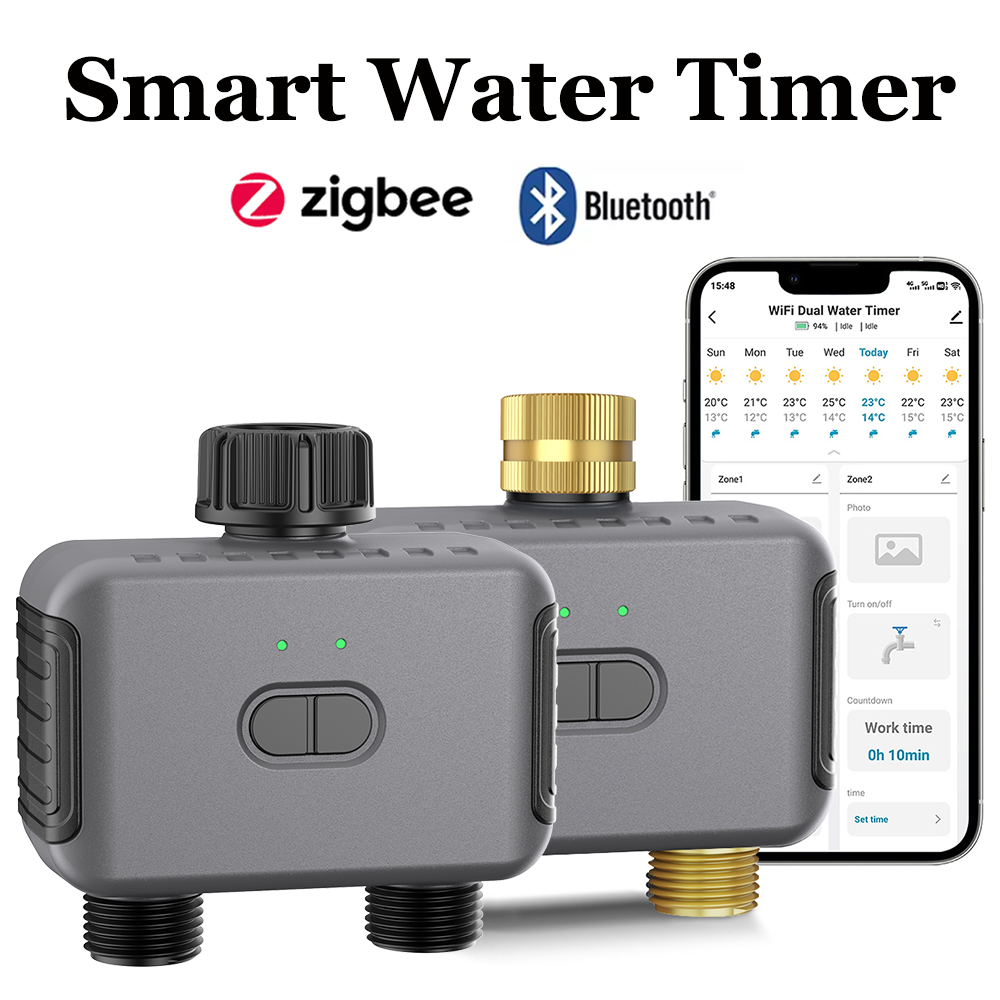 Smart Garden Irrigation System - Tuya Pengatur Waktu Air Pintar Zigbee/BT