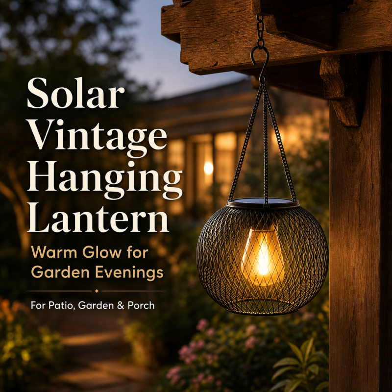 Smart Garden Light Camera - Lampu Lantai Gantung LED Tenaga Surya