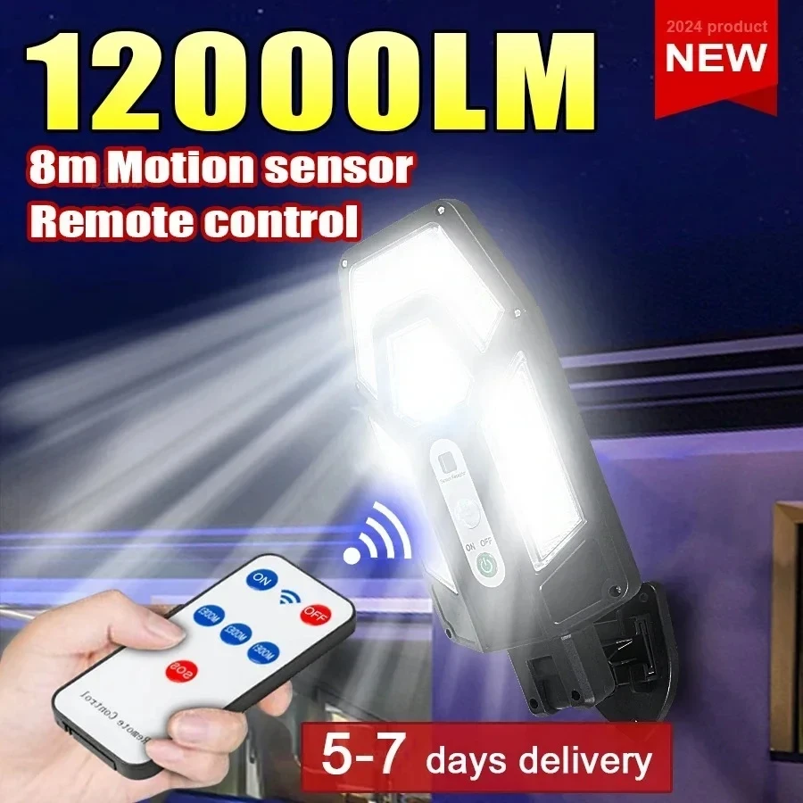 Smart Garden Light Camera - Lampu Dinding Tenaga Surya 12000LM yang