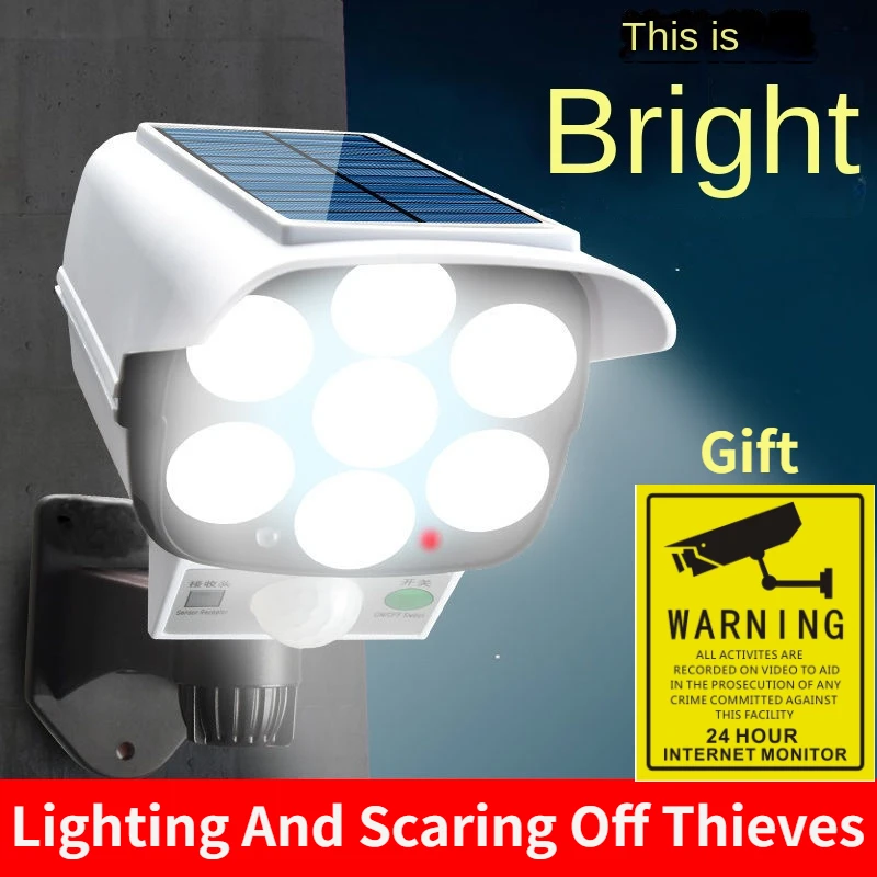 Smart Garden Light Camera - Lampu LED 77 nirkabel luar ruangan,