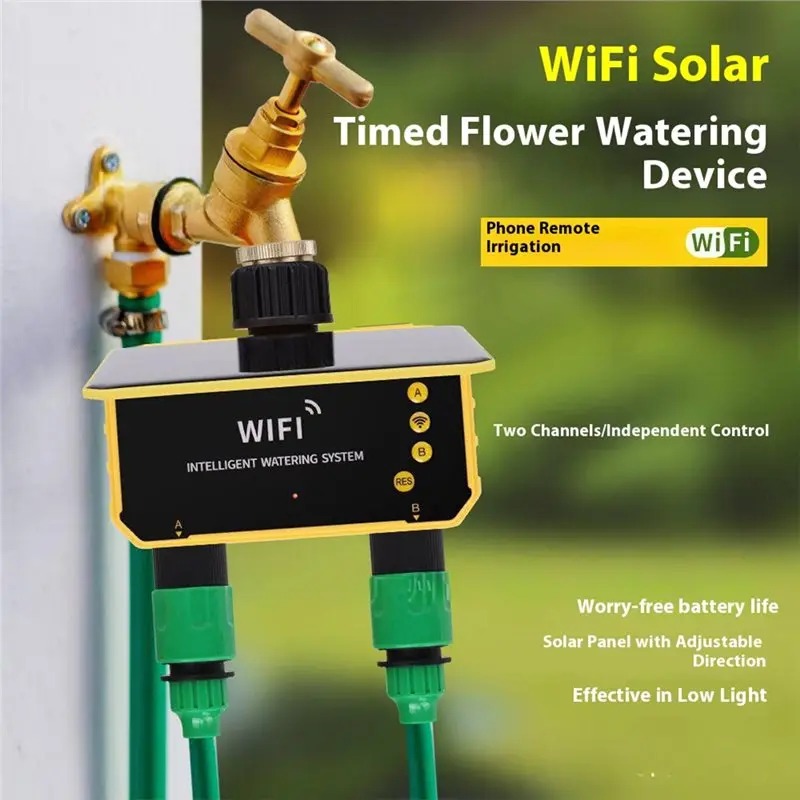 1/2 Outlet WIFI Solar Irrigati - Smart Garden Nursery ulasan dan harga