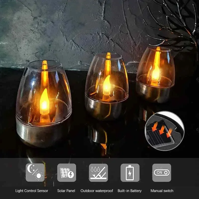 Lampu lilin tenaga surya LED,  - Smart Garden Light Camera ulasan dan harga