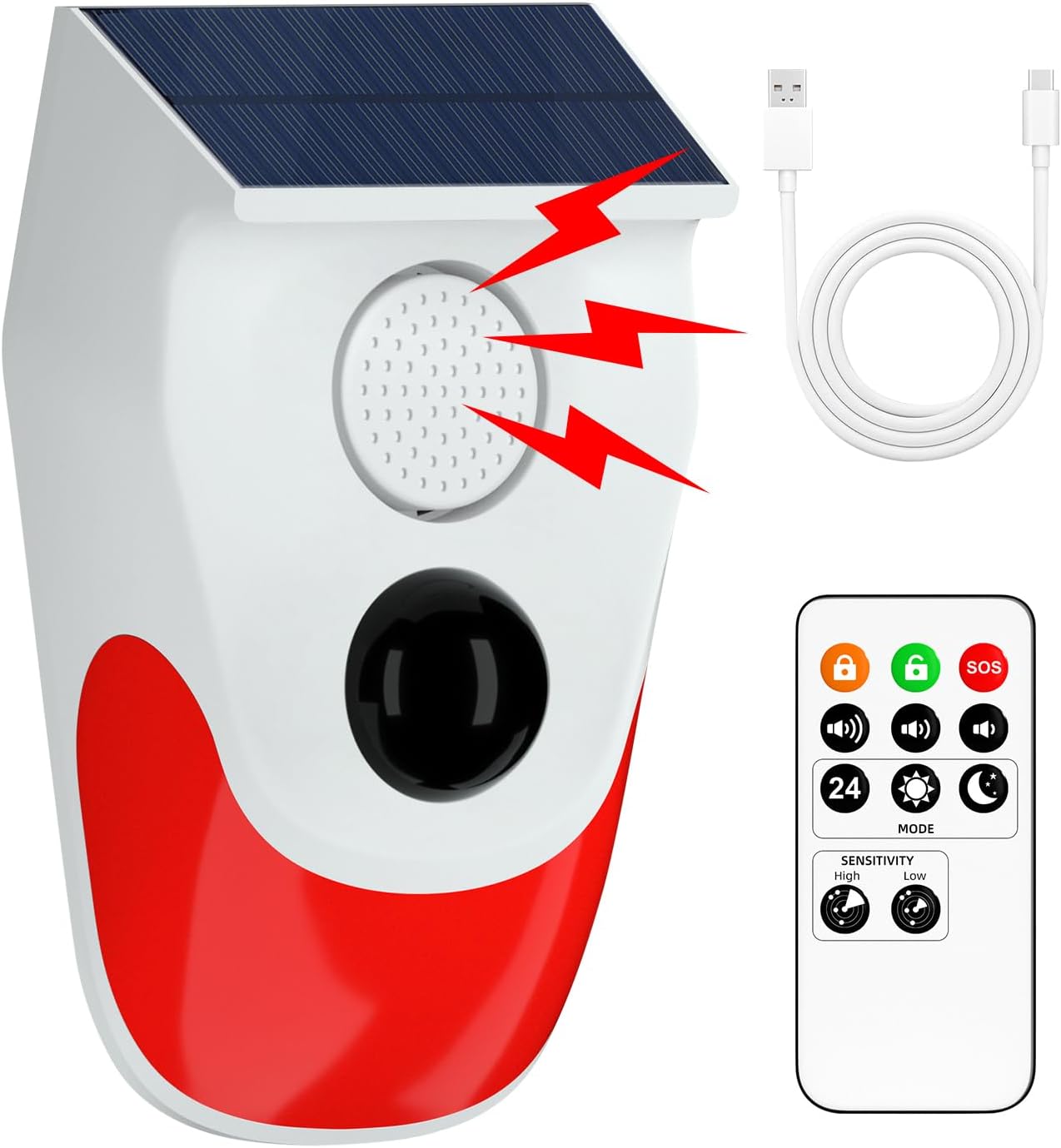Alarm Sensor Gerak Tenaga Sury - Smart Garden Light Camera ulasan dan harga